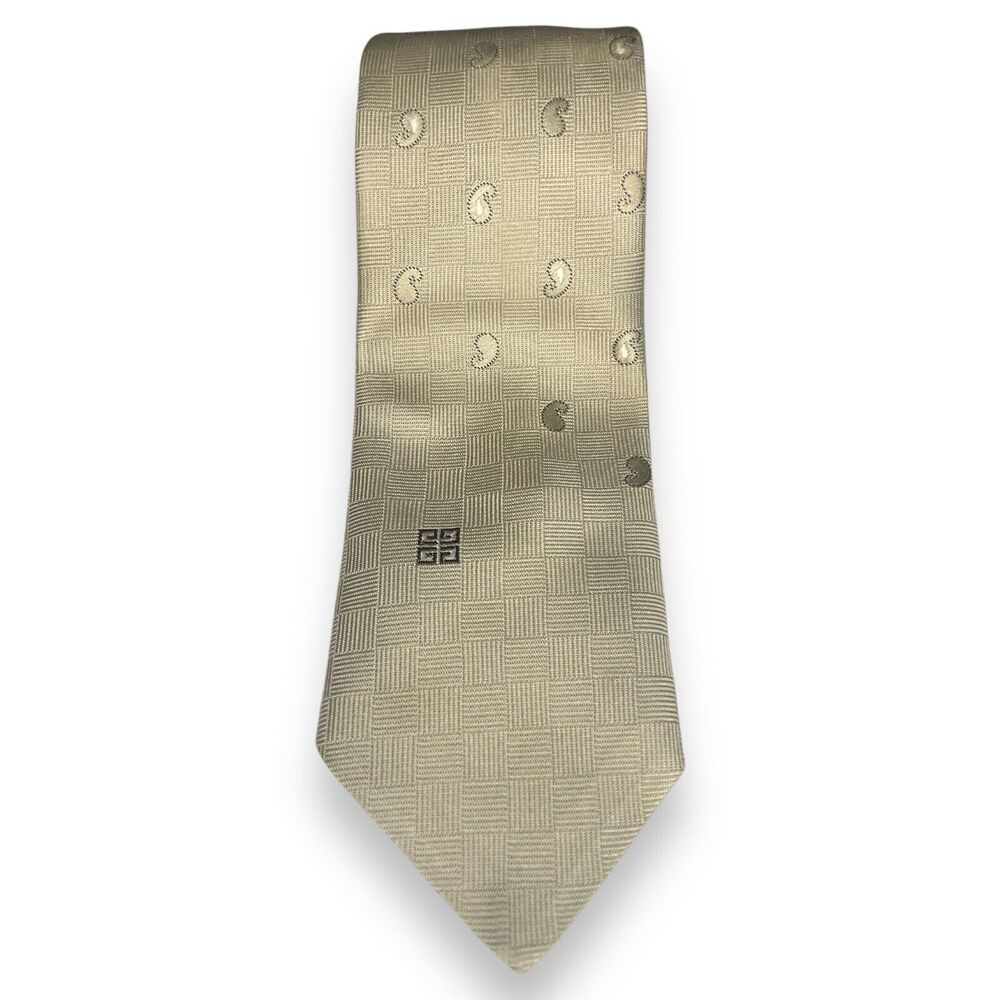 Vintage Givenchy Gentlemen Paris Tan Necktie
